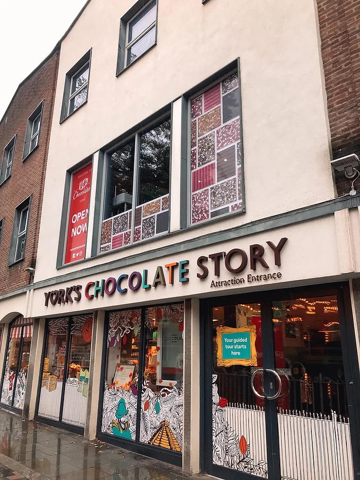 York's Chocolate Story outside