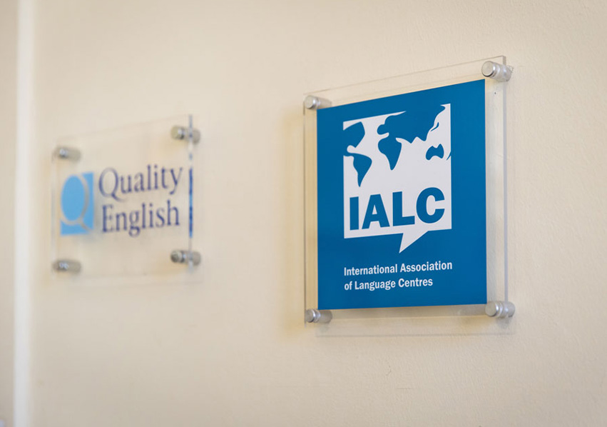 Quality English and IALC logos