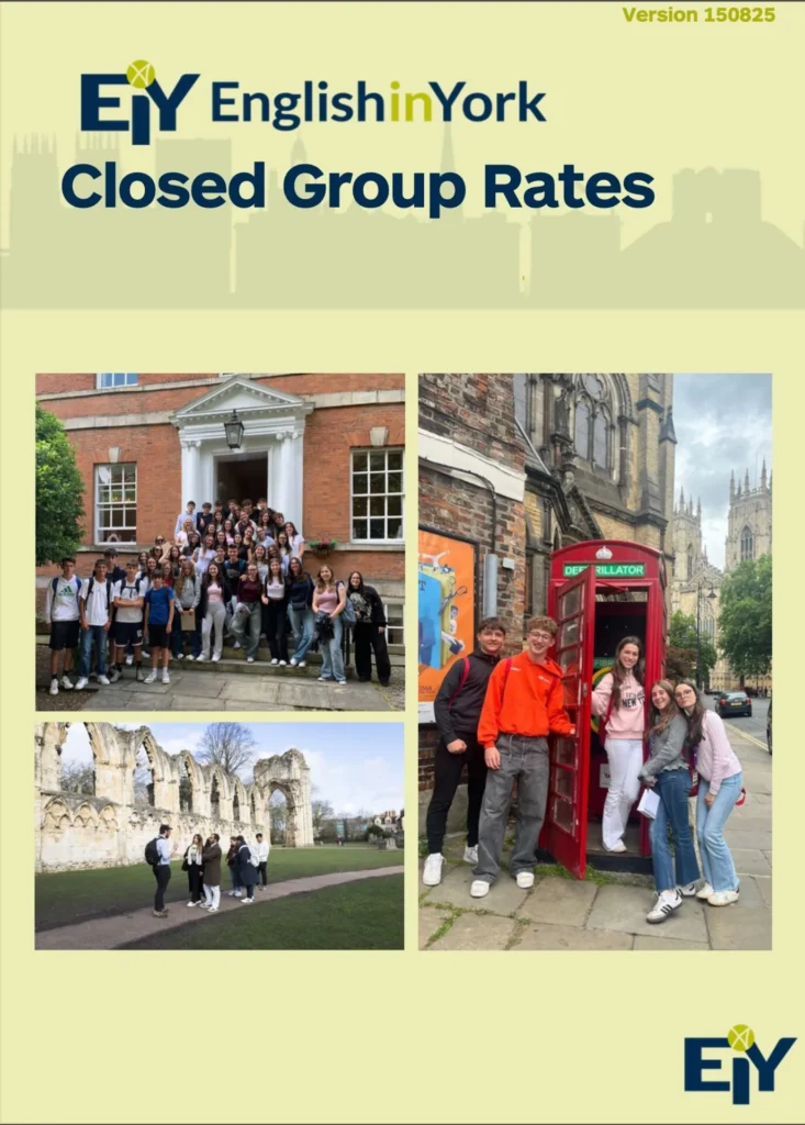 Prezzi per gruppi chiusi di inglese a York